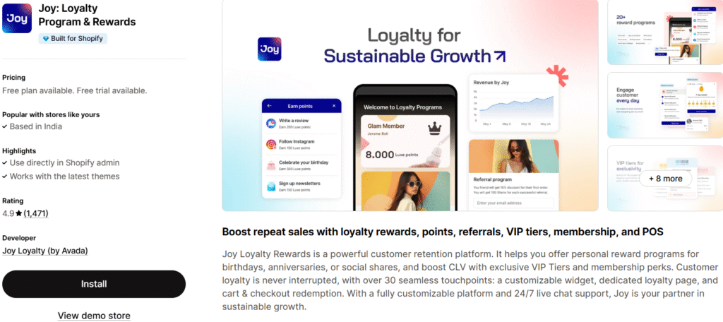 Joy: Loyalty Program & Rewards