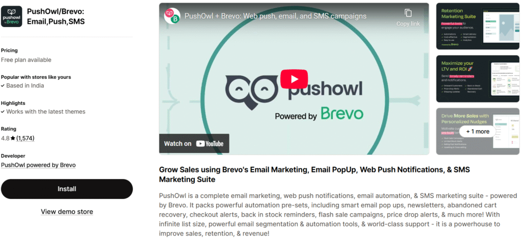 PushOWL/Brevo