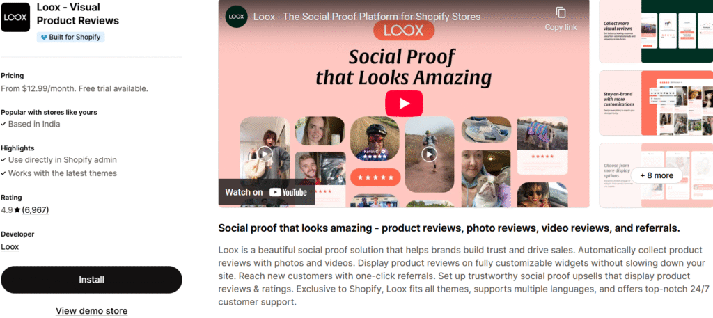 Loox - Visual Product Reviews